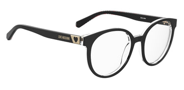 Premium Women Moschino Love Model Eyeglasses: MOL584 - Black(2)- SpecSMART Eye Clinic (Diagonal View)
